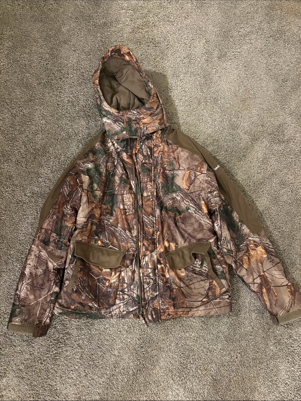 Field and stream/Realtree Camo Hooded Jacket for men